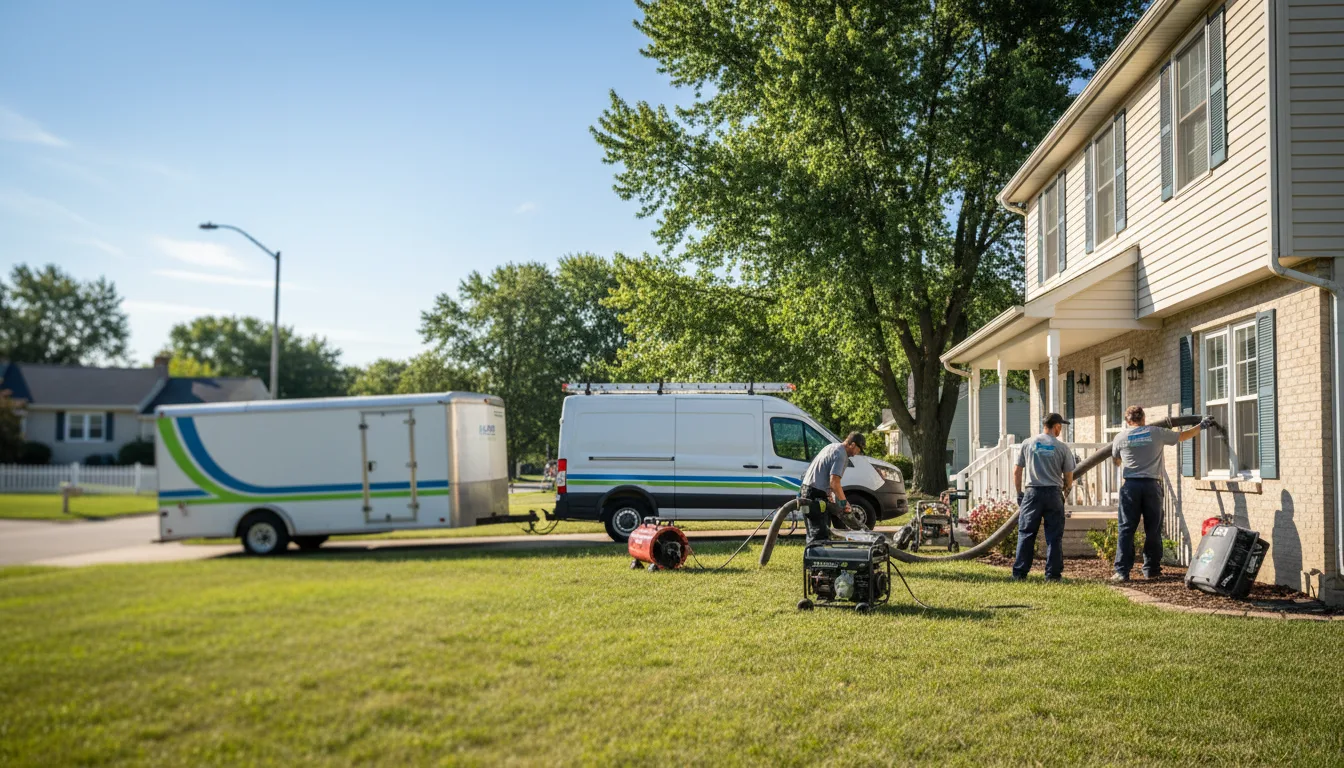 Flooded Basement Restoration And Cleanup With Repair in Prairieburg, IA near me